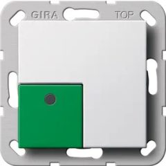   GIRA 291103 stop gombrendszer 55 | Alapértelmezett | tiszta fehér fényes