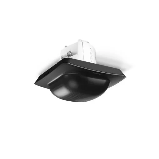 STEINEL 094553 KNX mennyezeti jelenlétérzékelő IR Quattro HD szögletes | mennyezetbe süllyesztett, Bluetooth | fekete