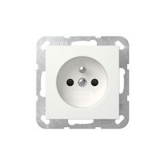   GIRA 448503 nemzetközi aljzatrendszer 55 | FR/BE, érintésvédelem | tiszta fehér fényes