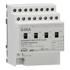   GIRA 104500 KNX kapcsolóaktor áramméréssel 16 A | 4-csatornás
