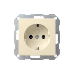   GIRA 045301 SCHUKO aljzatrendszer 55 | Érintésvédelem | krémesen fehér fényes