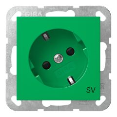  GIRA 4418107 IT aljzatrendszer 55 | SV, 30°-ban elforgatva, érintésvédelem, címke nélkül | zöld