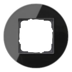   GIRA 0211135 Stúdió borítókeret | 1-szeres | üveg fekete