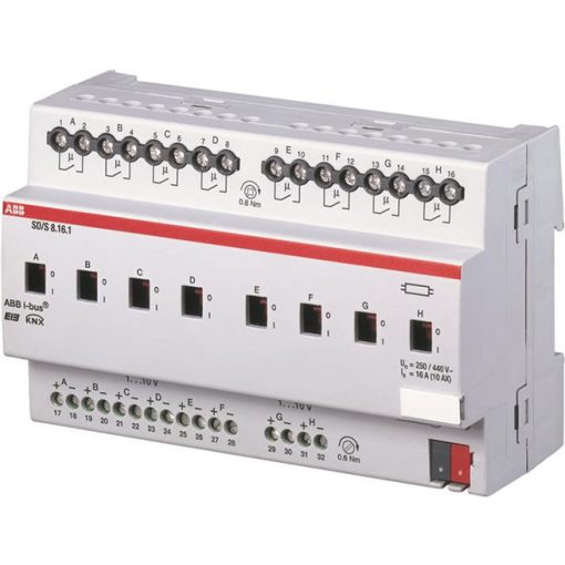 ABB SD/S8.16.1 KNX fényerőszabályzó szelepmozgató 1-10 V | 8-szoros