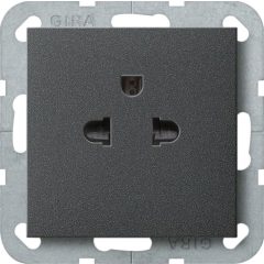   GIRA 284028 nemzetközi aljzatrendszer 55 | EURO-USA | antracit