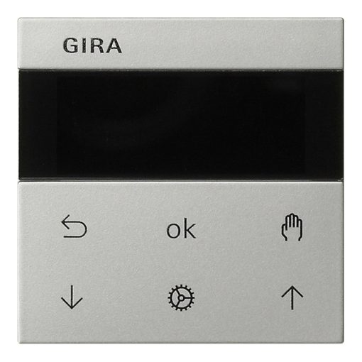 GIRA 5366600 redőny és időzítő kapcsoló S3000 System 55 | Kijelző | rozsdamentes acél