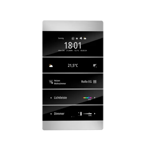 ENERTEX 1177-01-al KNX szobavezérlő MeTa² | Prémium | csiszolt alumínium