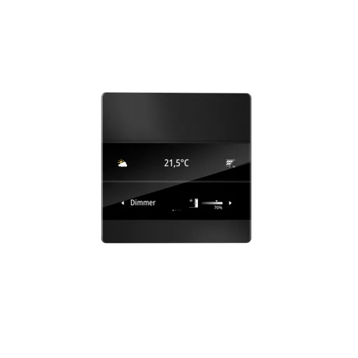 ENERTEX 1177-02-sw KNX szobavezérlő MeTa² | Standard | fekete eloxált