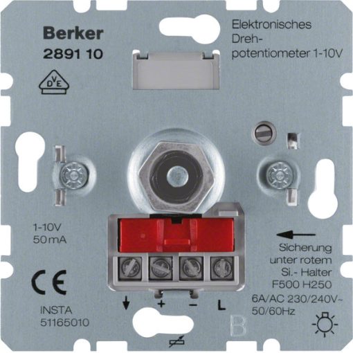 BERKER 289110 forgó potenciométer betét 1-10 V | alapértelmezett