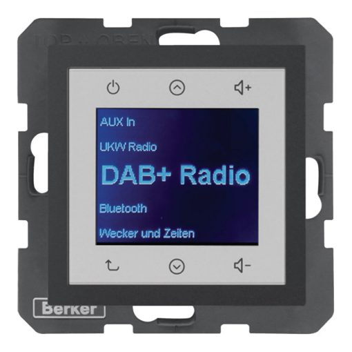 BERKER 30841606 UP Radio Touch S.1/B.3/B.7 | DAB+, Bluetooth | antracit