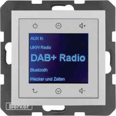   BERKER 30841404 UP Radio Touch S.1/B.3/B.7 | DAB+, Bluetooth | alumínium matt