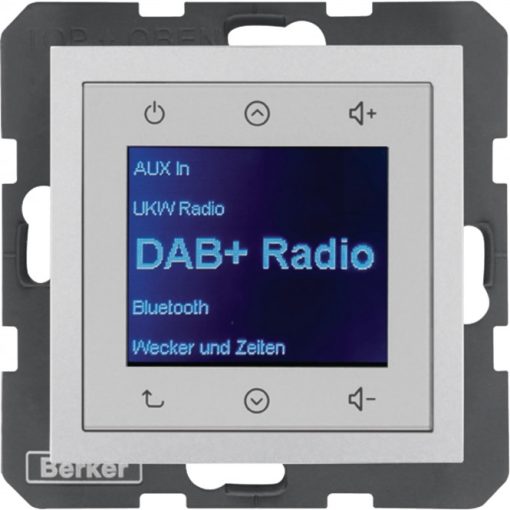 BERKER 30841404 UP Radio Touch S.1/B.3/B.7 | DAB+, Bluetooth | alumínium matt