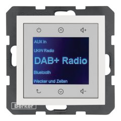   BERKER 29848989 UP Radio Touch S.1/B.3/B.7 | DAB+ | poláris fehér fényes