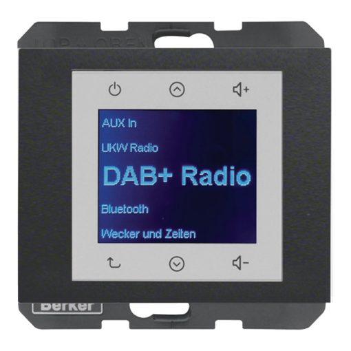 BERKER 29847006 UP rádió Touch K.1/K.5 | DAB+ | antracit matt