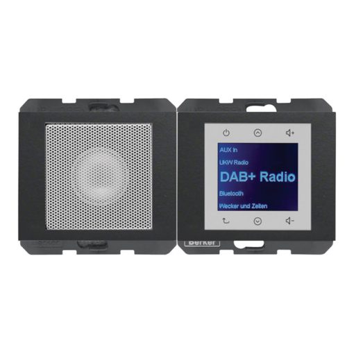 BERKER 30807006 UP rádiókészülék K.1/K.5 | DAB+, Mono, Bluetooth | antracit matt
