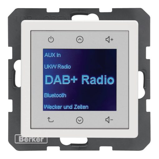 BERKER 29846089 UP Radio Touch Q.1/Q.3 | DAB+ | sarki fehér bársony