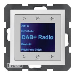   BERKER 29849909 UP Radio Touch S.1/B.3/B.7 | DAB+ | poláris fehér matt