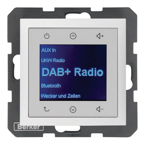 BERKER 30849909 UP Radio Touch S.1/B.3/B.7 | DAB+, Bluetooth | poláris fehér matt