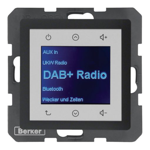 BERKER 29846086 UP Radio Touch Q.1/Q.3 | DAB+ | antracit bársony