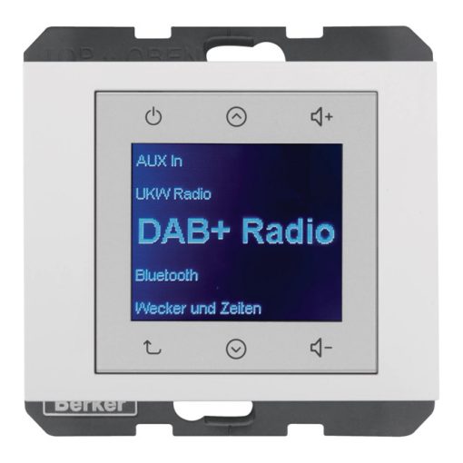 BERKER 30847009 UP Radio Touch K.1/K.5 | DAB+, Bluetooth | poláris fehér fényes