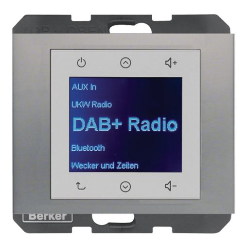 BERKER 29847004 UP rádió Touch K.1/K.5 | DAB+ | rozsdamentes acél