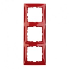   BERKER 10138962 takarókeret S.1 | 3-szoros | fényes vörös