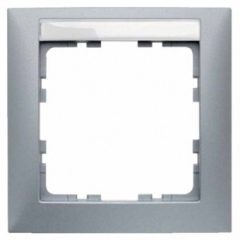   BERKER 10119959 leírás. Takarókeret S.1 | 1-szeres | matt festett alumínium