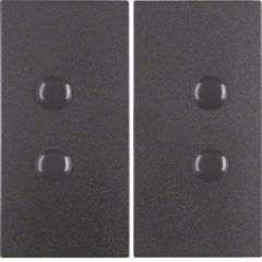   BERKER 15711606 rocker S.1/B.3/B.7 | 2-szeres, csavarozható | antracit matt