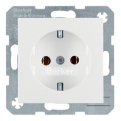   BERKER 47438989 SCHUKO aljzat S/B | Alapértelmezett | poláris fehér fényes