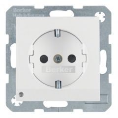   BERKER 41098989 SCHUKO aljzat S/B | Tájoló fény | poláris fehér fényes