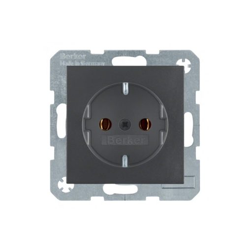 BERKER 41431606 SCHUKO aljzat S/B | Csavarkapcsok | antracit matt