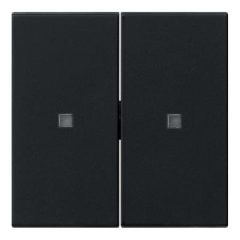   GIRA 5369005 kezelőszerv S3000 System 55 | 2-szeres, LED-ek | fekete Matt