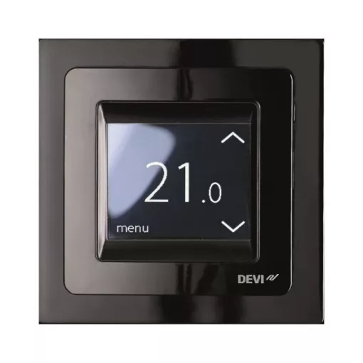 DEVI 140F1069 Touch termosztát | elektromos padlófűtéshez | fekete
