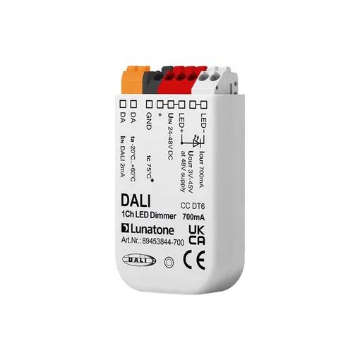 LUNATONE 89453844-700 DALI LED fényerőszabályzó CC DT6 UP | 1-szeres, 700 mA