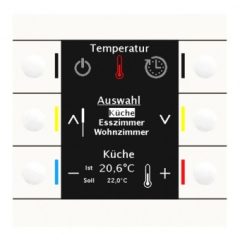   MDT BE-BZS86.01 KNX vezérlőközpont Smart 86 | tiszta fehér fényes