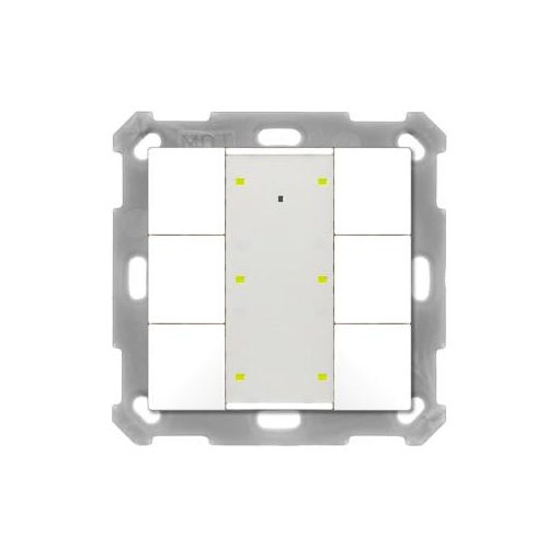 MDT BE-TA55P6.02 KNX nyomógombos érzékelő Plus UP v2 | 6-szoros | tiszta fehér matt