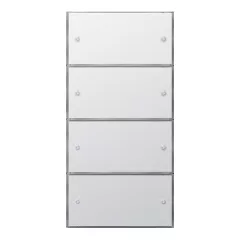   GIRA 2035112 KNX tapintásérzékelő 3 Flächenschalter | 4-szeres (2+2), Komfort