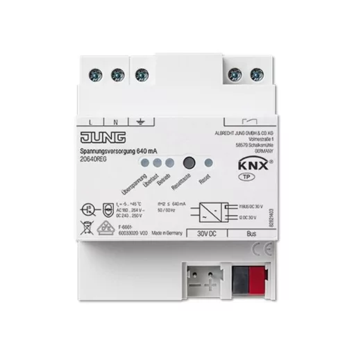 JUNG 20640REG KNX buszfeszültség-ellátó | 640 mA