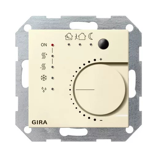 GIRA 210001 KNX folyamatos szabályozó System 55 | 4-csatornás, nyomógomb interfésszel | krémfehér fényes