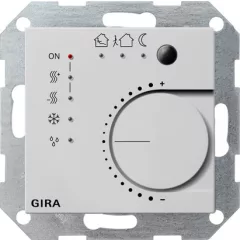   GIRA 2100015 KNX folyamatos szabályzó System 55 | 4-csatornás, nyomógomb interfésszel | szürke matt