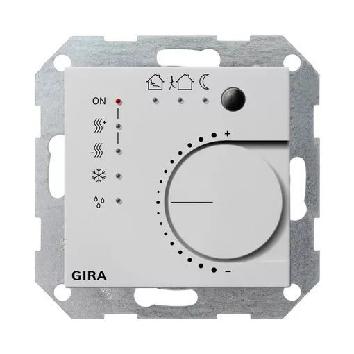 GIRA 2100015 KNX folyamatos szabályzó System 55 | 4-csatornás, nyomógomb interfésszel | szürke matt