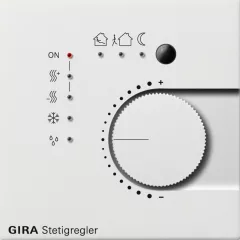   GIRA 2100112 KNX folyamatos szabályozó System Fläche | 4-csatornás, nyomógomb-interfésszel | tiszta fehér fényes