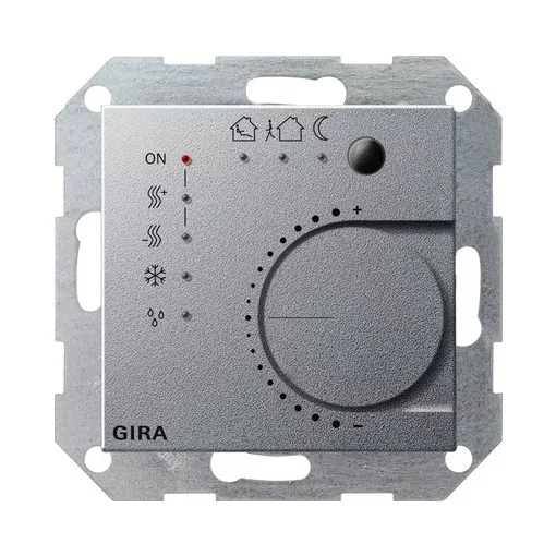 GIRA 210026 KNX folyamatos szabályozó System 55 | 4-csatornás, nyomógomb-interfésszel | alumínium színű