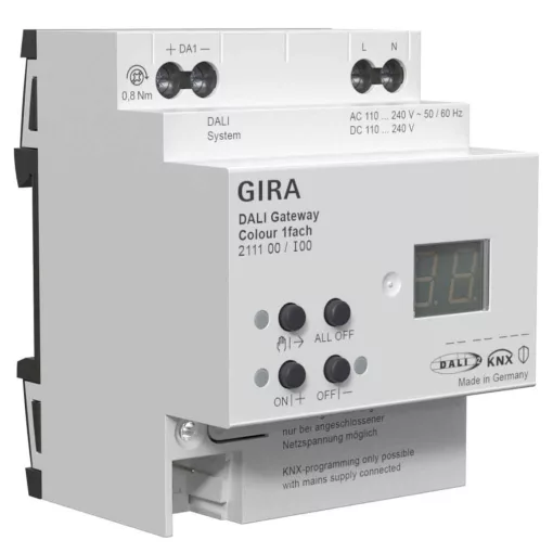 GIRA 211100 KNX-DALI-Gateway Colour | 1 csatornás