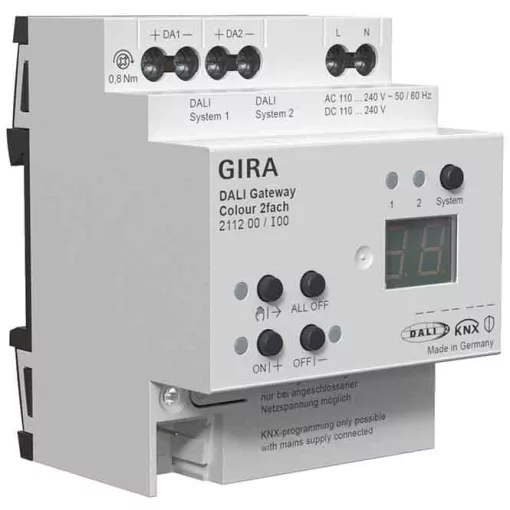 GIRA 211200 KNX-DALI-Gateway Colour | 2-csatornás