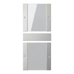   GIRA 2132600 feliratozható TS3-billenőkapcsoló készlet System 55 | 2-es (1+1) | nemesacél