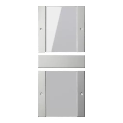 GIRA 2132600 feliratozható TS3-billenőkapcsoló készlet System 55 | 2-es (1+1) | nemesacél