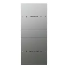   GIRA 2132602 TS3 billenőkészlet feliratozó szolgáltatáshoz System 55 | 2-es (1+1) | nemesacél