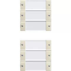   GIRA 213601 feliratozható TS3-billenőkapcsoló készlet System 55 | 6-os (3+3) | krémfehér fényes