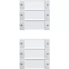   GIRA 213603 feliratozott TS3-billenőkészlet System 55 | 6-os (3+3) | tiszta fehér fényes